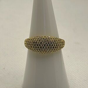 Gorjana Nova Shimmer Ring Gold Plated Cubic Zirconia